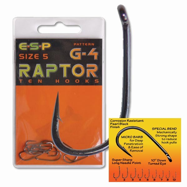 Крючки Raptor G-4 Barbed (10шт)