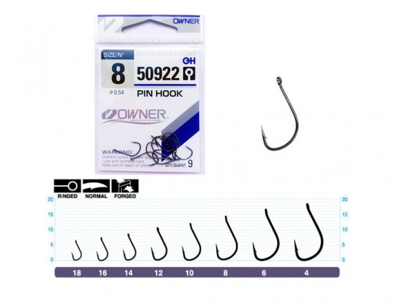 Крючки 50922 Pin Hook (8-13шт)