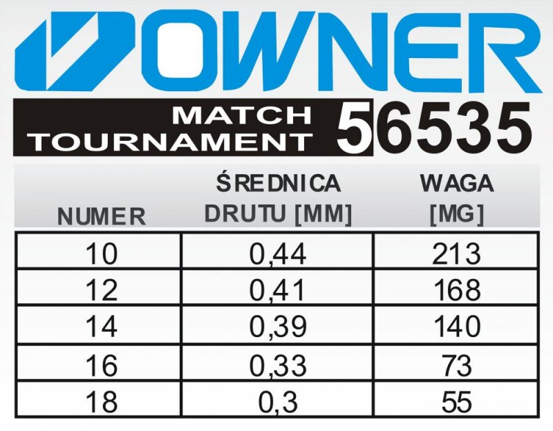 Крючки 56535 Match Tournament (14шт)