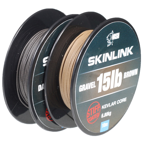 Поводковый материал в оплетке SkinLink Stiff жесткий 10м