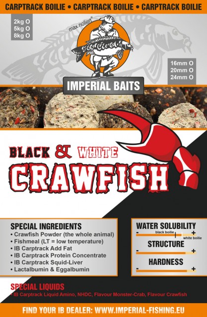 Бойлы Crawfish Black&White 1кг