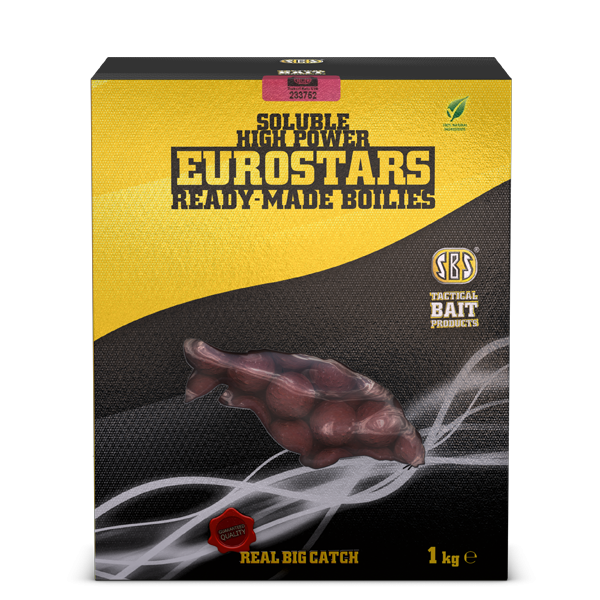 Бойлы пылящие Soluble Eurostar Fish & Liver (Рыба и мука печени) 1кг 20мм 