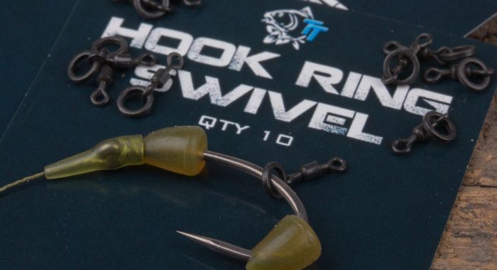 Вертлюг с большим кольцом Hook Bead Ring Swivel (10шт) 
